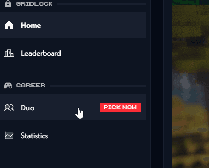 duo page in the sidebar