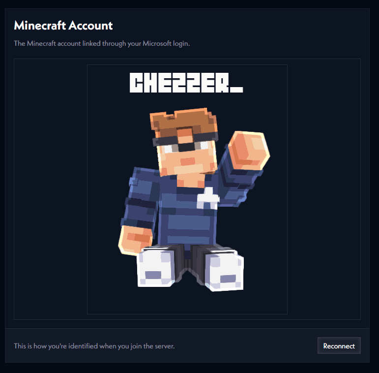 linking a new minecraft account